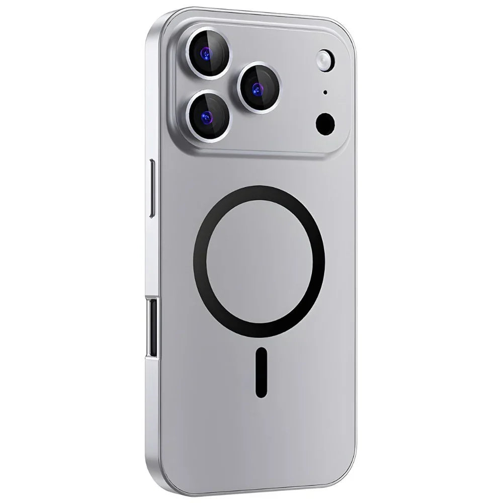 Funda metálica MagSafe para iPhone con protección de cámara