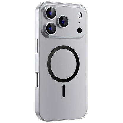 Funda metálica MagSafe para iPhone con protección de cámara