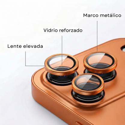 Funda metálica MagSafe para iPhone con protección de cámara